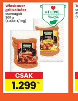 Interspar Wiesbauer grillkolbász ajánlat