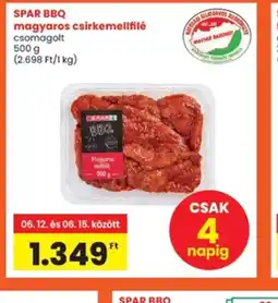 Interspar Spar BBQ magyaros csirkemellfilé ajánlat