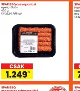 Interspar SPAR BBQ csevapcsicsi ajánlat