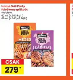 Interspar Hamé Grill Party folyékony grill pác ajánlat