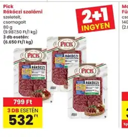 Interspar Pick Rákczi szalámi ajánlat