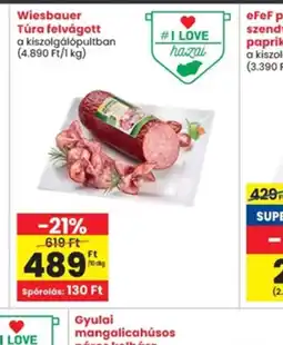 Interspar Wiesbauer Túra felvágott ajánlat