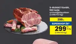 Interspar S-Budget füstölt, főtt tarja ajánlat