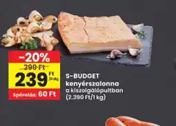 Interspar S-Budget kenyérszalonna ajánlat