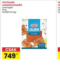 Interspar Vici füstölt, szeletelt lazacfilé ajánlat