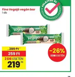 Interspar Fino Vegaj vegán bar ajánlat
