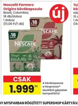 Interspar Nescafé Farmers Origins kávékapszula ajánlat