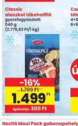 Interspar Classic alaszkai tőkehalfilé ajánlat