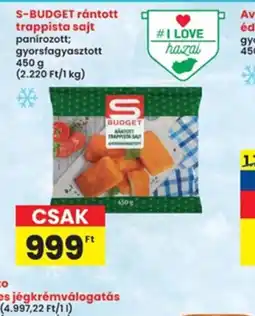 Interspar S-Budget rántott trappista sajt ajánlat