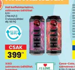 Interspar Hell koffeintartalmú, szénsavas üdítőital ajánlat