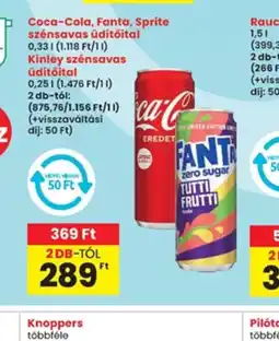 Interspar Coca-Cola, Fanta, Sprite szénsavas üdítőital ajánlat