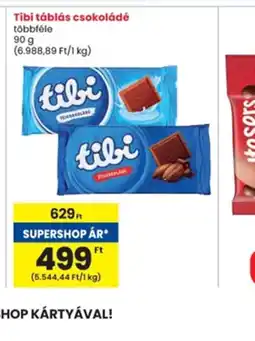 Interspar Tibi táblás csokoládé ajánlat