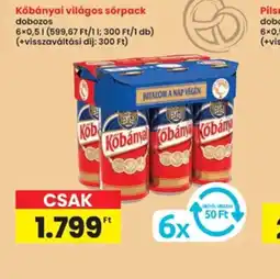 Interspar Kőbányai világos sörpack ajánlat