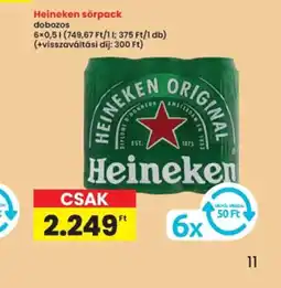 Interspar Heineken sörpack ajánlat