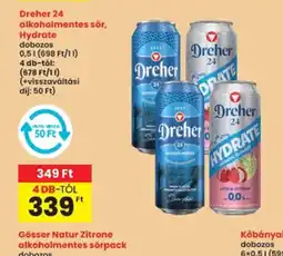 Interspar Dreher 24 alkoholmentes sör ajánlat