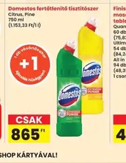 Interspar Domestos fertőtlenítő tisztítszer ajánlat
