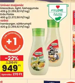 Interspar Univer majonéz ajánlat