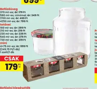 Interspar Befőzőüveg ajánlat