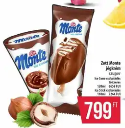 Coop Zott Monte jégkrém ajánlat