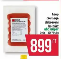 Coop Coop csemege debreceni kolbász ajánlat