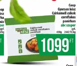 Coop Coop Gyorsan kész Csirkemell csíkok cornflakes panírban ajánlat