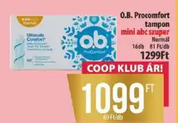 Coop O.B. Procomfort tampon ajánlat
