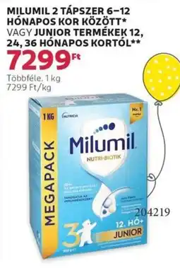Rossmann Milumil 2 tápszer 6-12 hónapos kor között stb. ajánlat