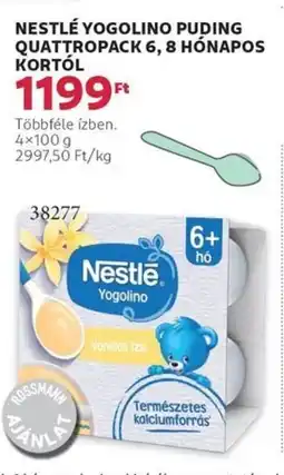 Rossmann Nestlé yogolino puding quattropack 6, 8 hónapos kortól ajánlat