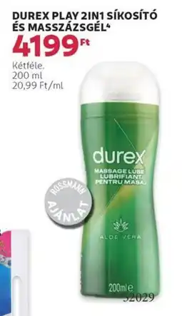 Durex play 2in1 síkosító és masszázsgél