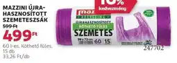 Rossmann Mazzini újra- hasznosított szemeteszsák ajánlat