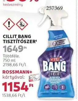 Rossmann Cillit bang tisztítószer ajánlat