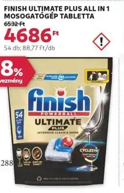 Finish ultimate plus all in 1 mosogatógép tabletta