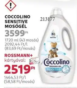 Rossmann Coccolino sensitive mosógél ajánlat