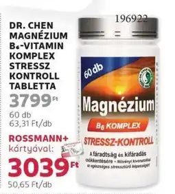 Rossmann Dr. Chen magnézium b6-vitamin komplex ajánlat