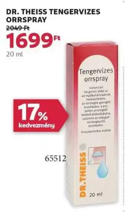 Dr. theiss tengervizes orrspray
