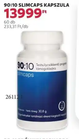 Rossmann 90:10 slimcaps kapszula ajánlat