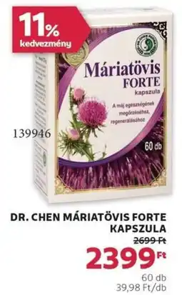 Rossmann Dr. chen máriatövis forte kapszula ajánlat