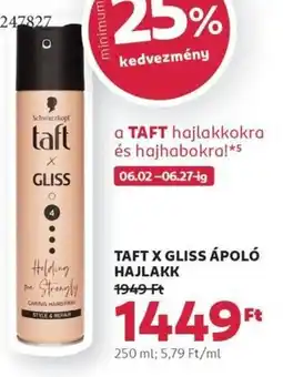 Rossmann Taft x gliss ápoló hajlakk ajánlat