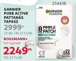 Rossmann Garnier pure active pattanás tapasz ajánlat