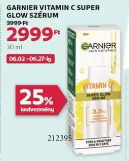 Rossmann Garnier vitamin c super glow szérum ajánlat