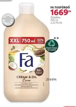Rossmann Fa tusfürdő ajánlat