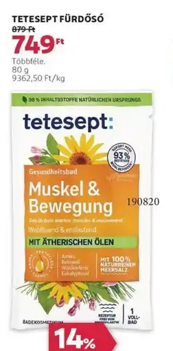 Rossmann Tetesept fürdősó ajánlat