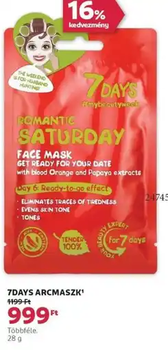 Rossmann 7days arcmaszk ajánlat