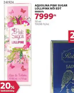 Aquolina pink sugar lollipink női edt