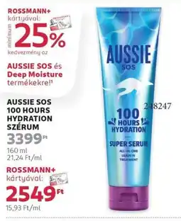 Rossmann Aussie sos 100 hours hydration szérum ajánlat