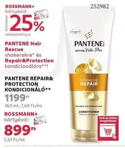 Rossmann Pantene repair& protection kondicionáló ajánlat