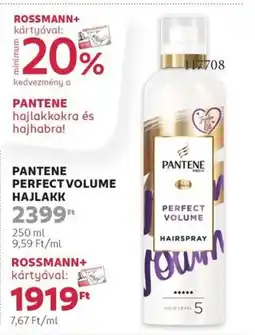 Pantene perfect volume hajlakk
