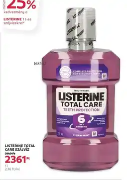 Rossmann Listerine total care szájvíz ajánlat