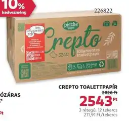 Rossmann Crepto toalettpapír ajánlat