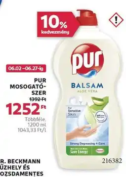 Rossmann Pur mosogató- szer ajánlat